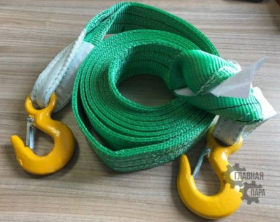 Буксировочная стропа до 10т, 9 метров (крюк-крюк)
